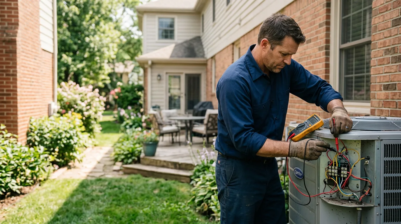 HVAC technician working near Narrows, VA
